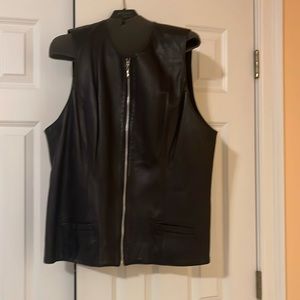 Saks fifth avenue leather vest
